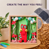 Wood&Craft DIY Little Worlds 21x21cm - Mommy troll