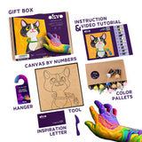 Coloring with Clay Set by Numbers 29x29cm - Cat