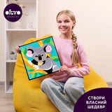 Coloring with Clay Set by Numbers 29x29cm - Koala