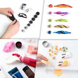 10pcs Sensory Art Air Clay Colours S - W00 White